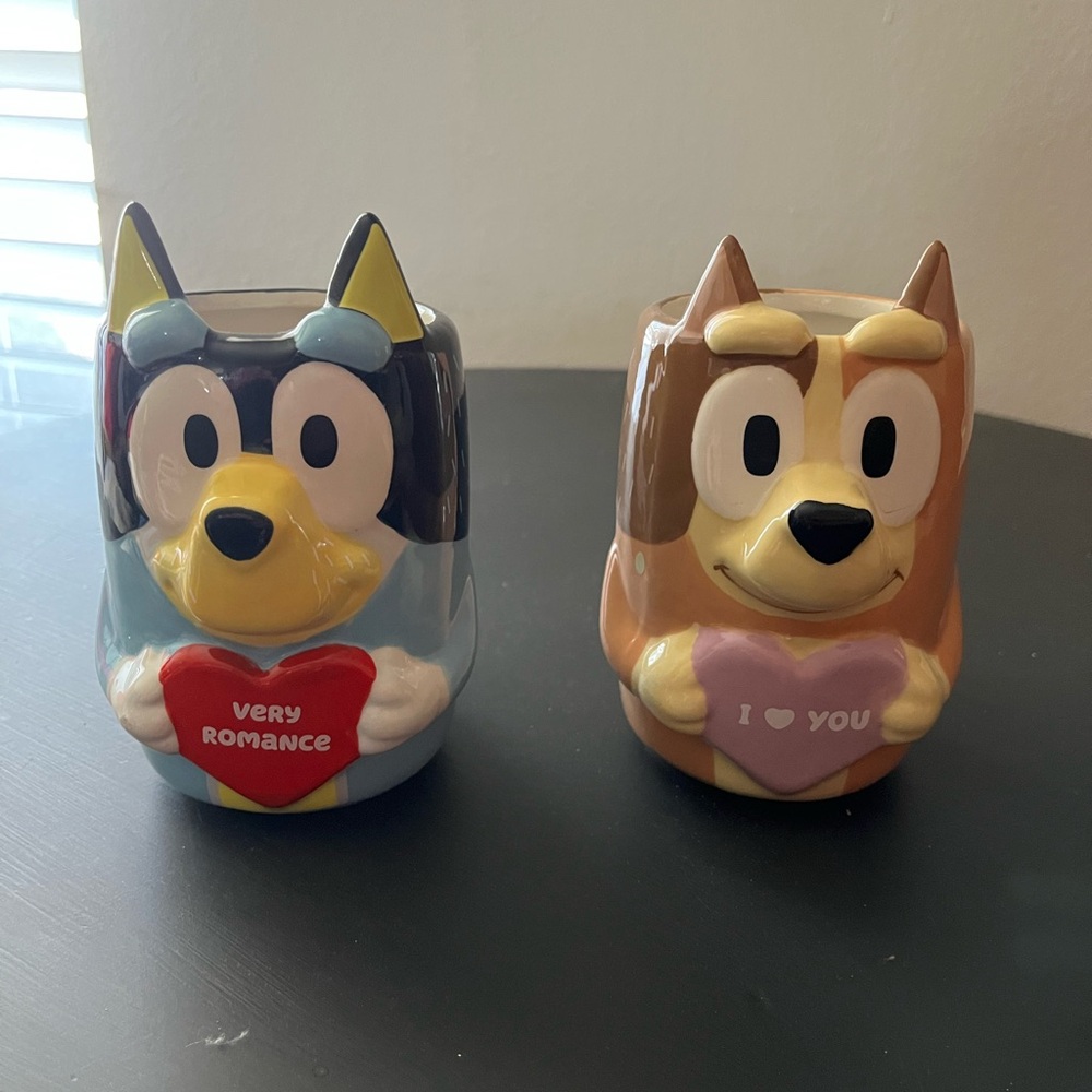 Charming Cartoon Dog-Themed Ceramic Mugs - Set of 2
